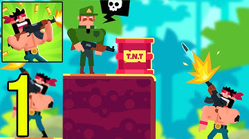 Gun Guys - Bullet Puzzle - Gameplay Walkthrough Part 1 (iOS, Android)