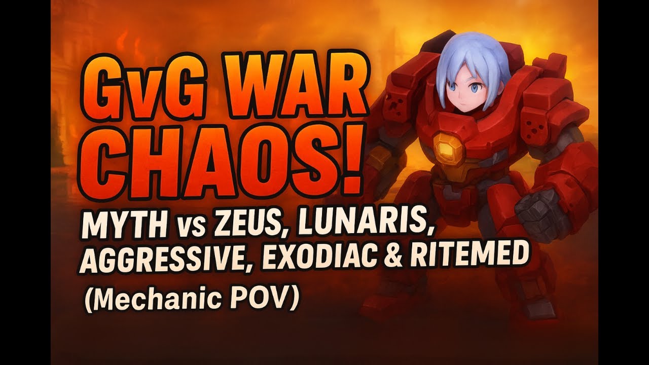 RagnarokM Classic Mechanic POV | GvG Clash with Zeus,Lunaris,Aggressive,Exodiac & RiteMed