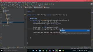 104 How to use getStringArray  method in Android Studio #104