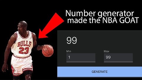 Seeing if NUMBER GENERATOR can create the nba GOAT in 2k25
