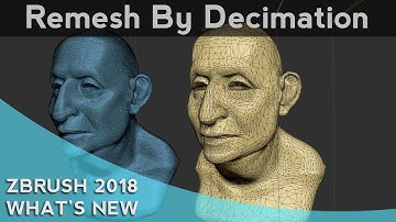 036 ZBrush 2018 Remesh By Decimation