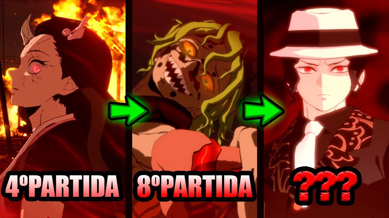 JOGUEI COM TODOS OS ONIS DO MAIS FRACO AO MAIS FORTE NO ONLINE DO JOGO DE DEMON SLAYER