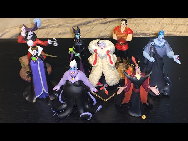 DisneyStore Disney Villains figure set unboxing and reviews! - YouTube