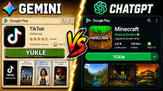 Chatgpt Vs Gemini Sıfırdan Google Play Store Yapıyor (Hari̇ka Oldu)