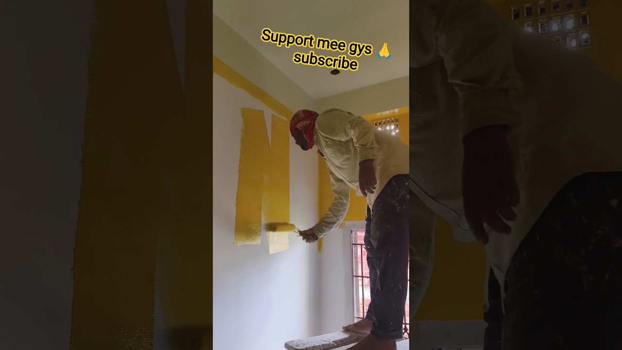 Beautiful Indigo luxury deep yellow wall color🏡 