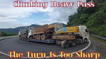 NBG Review | Nín thở xem pha vượt đèo hải vân kịch tính của xe đầu kéo