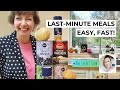 Easy and Quick Last-Minute Meal Ideas + the Secret Slob (Flylady meal plan)