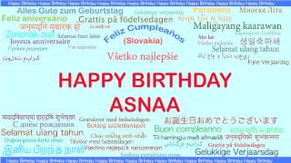 Asnaa   Languages Idiomas - Happy Birthday