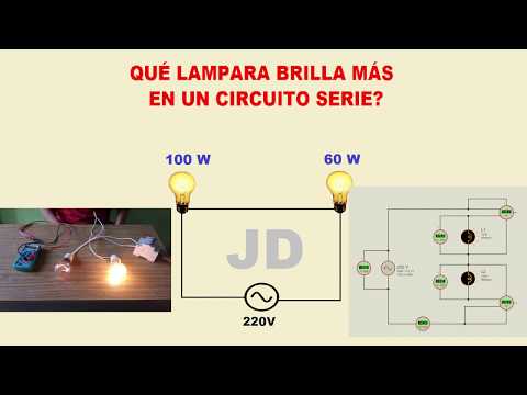 Video: ¿Cómo saber qué bombilla es más brillante en un circuito?