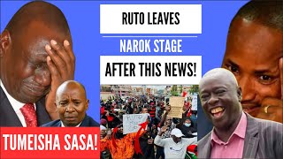 Download Lagu RUTO'S NAROK SPEECH CUT-SHORT AS ANGRY CROWD WALKOUT AFTER BABU OWINO TOOK ODM LIVE MP3
