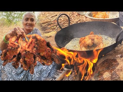 2 Full Birds Grilled  Cooking : Healthy Chicken Fry | Traditional Cooking | My Village Country Food