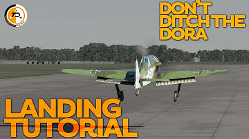 Easy landing in the FW-190D Dora, a DCS World Tutorial.