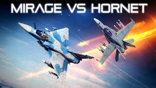 American F/A-18C Hornet VS French Mirage 2000C DOGFIGHT | Digital Combat Simulator | DCS |