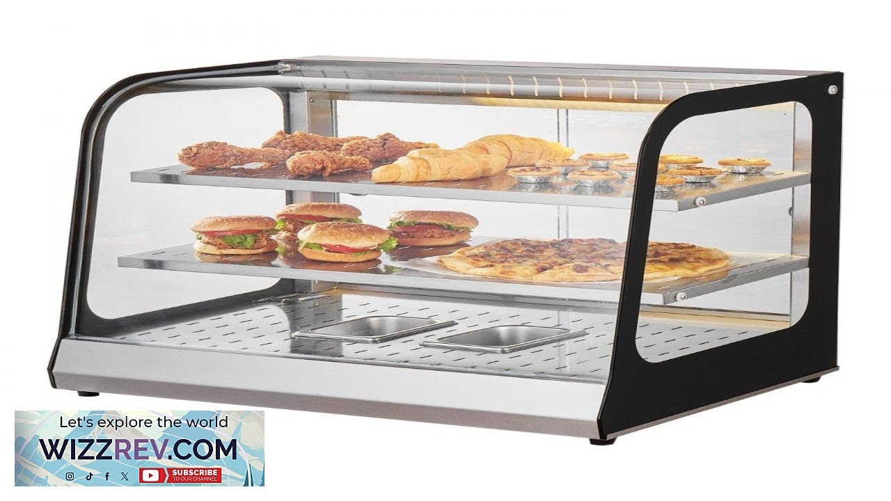 VEVOR Food Display Case Countertop 2 Tier 86F 185F