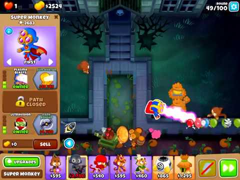 chimpavaca Bloons TD 6 - Haunted CHIMPS v5.0 safe strategy for black border - lasting $59k