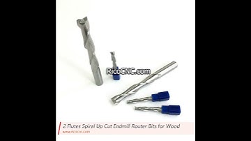 2 Flutes Spiral Up Cut Endmill Router Bits for Wood Cutting
