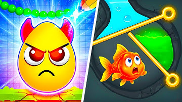 Draw To Smash vs Save the Fish 🎯🌊 Max Level Gameplay Walkthrough Android iOS Update 6TR8