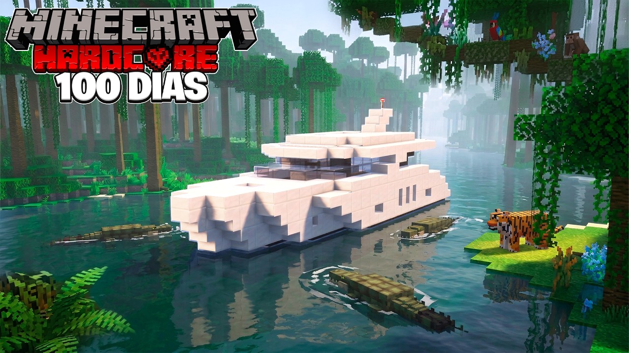 Sobreviví 100 Días en una SELVA AMAZONICA en Minecraft Hardcore