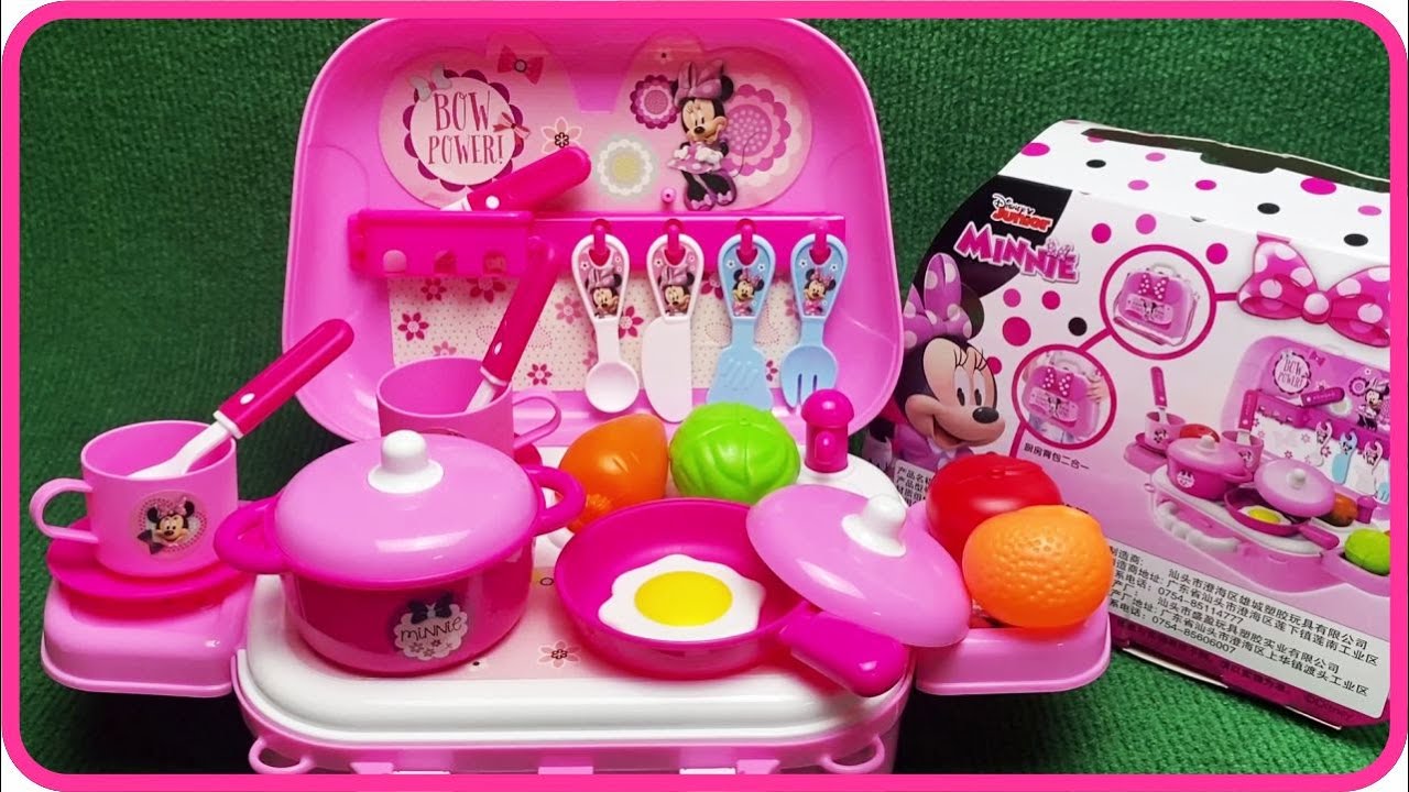 Jannie Pretend Cooking with GIANT Minnie Mouse Kitchen Toy 