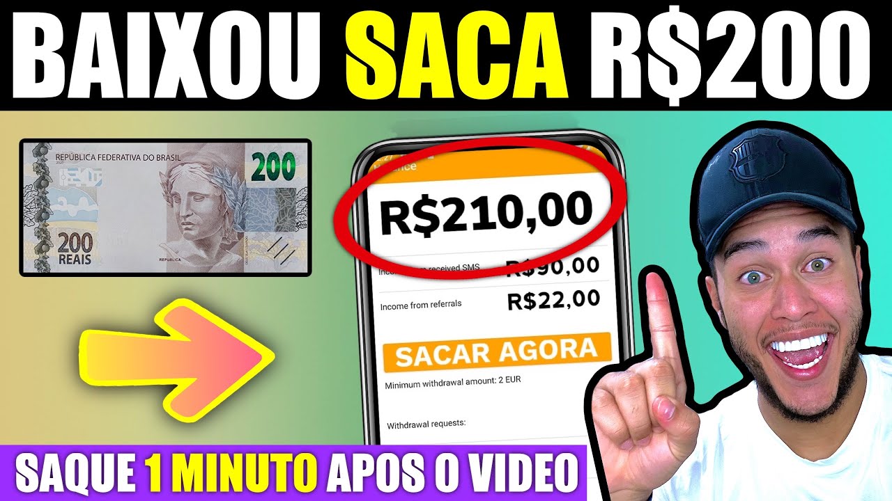 VAZOU hoje 4 APPS que PAGAM por CADASTRO e VOCÊ JÁ SACA R$200 no PIX 100% de GRAÇA