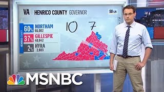 GOP Underperforms Outside Of Donald Trump Base In Virginia Races | Rachel Maddow | MSNBC