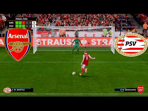 UEFA Europa League | ARSENAL vs PSV | [Penalty shootout] FIFA 23