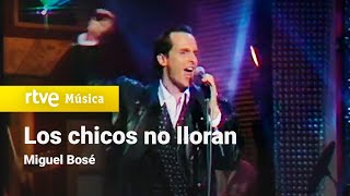 Video thumbnail of "Miguel Bosé - "Los chicos no lloran" (1990)"