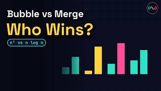 Sorting Algorithms Visualised: Bubble Sort vs Merge Sort, and What O(n log n) Means