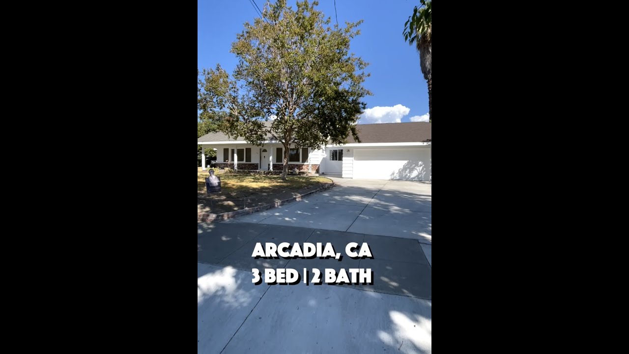 Arcadia Home For Sale | 3 bedrooms 2 bathrooms | Los Angeles Home Tour