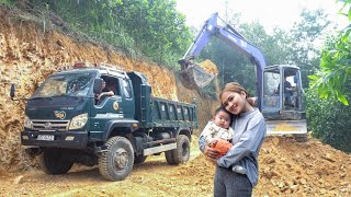 Single Mom - Farm Expansion Excavator, Hai My Baby Care - Building Life #baby #building #farming