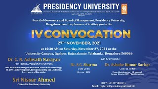Presidency University IV Convocation 2021