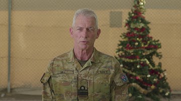 Christmas message from Commander Joint Task Force 633 Rear Admiral Mark Hill