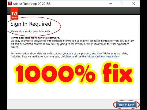 Sign in photoshop Required
