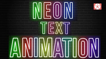How To Create Neon Text Animation | Animation Tutorial | Kinemaster | Tecno Dev
