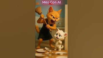 Mèo con bị mẹ kế đuổi khỏi nhà #shorts #cat #ai #meow #meo