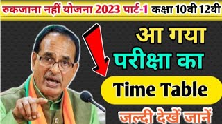 रुकजाना नही योजना 2023 टाइम टेबल जारी हुआ  rukjana nahi scheme 2023 time table released  10th 12th