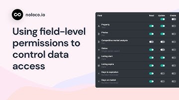 Using Field-level Permissions to control which users can read, update & create data in Noloco apps