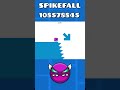 Spike Fall in Geometry Dash! #shorts #geometrydash