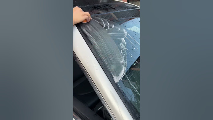 Oil film cleaning of automobile glass.