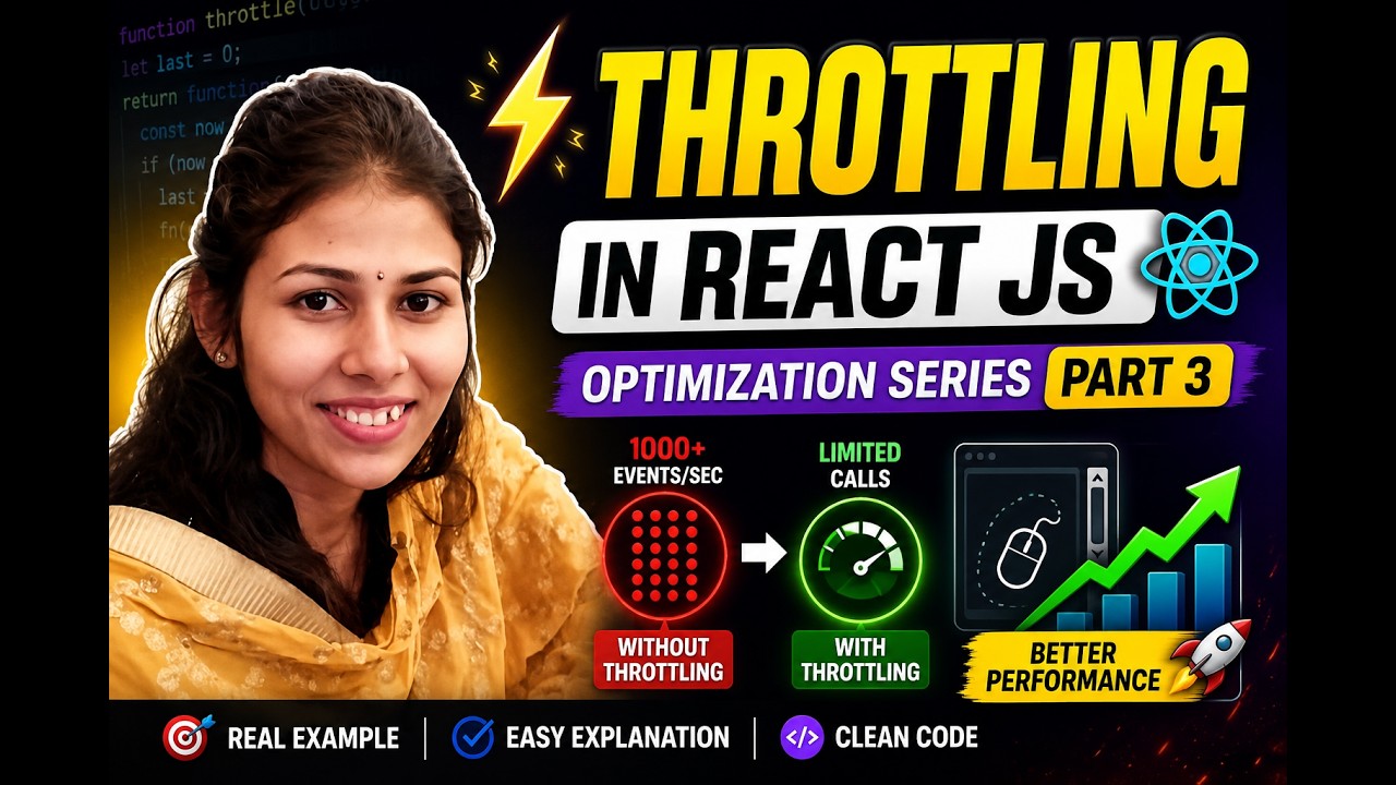 React JS Performance Optimization Part 3 | Throttling in React JS ...
