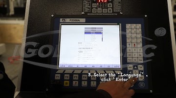 F2300A control system (Plasma) -  change language