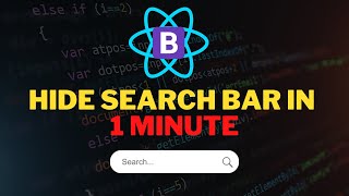 How to hide search bar from header using React and Bootstrap