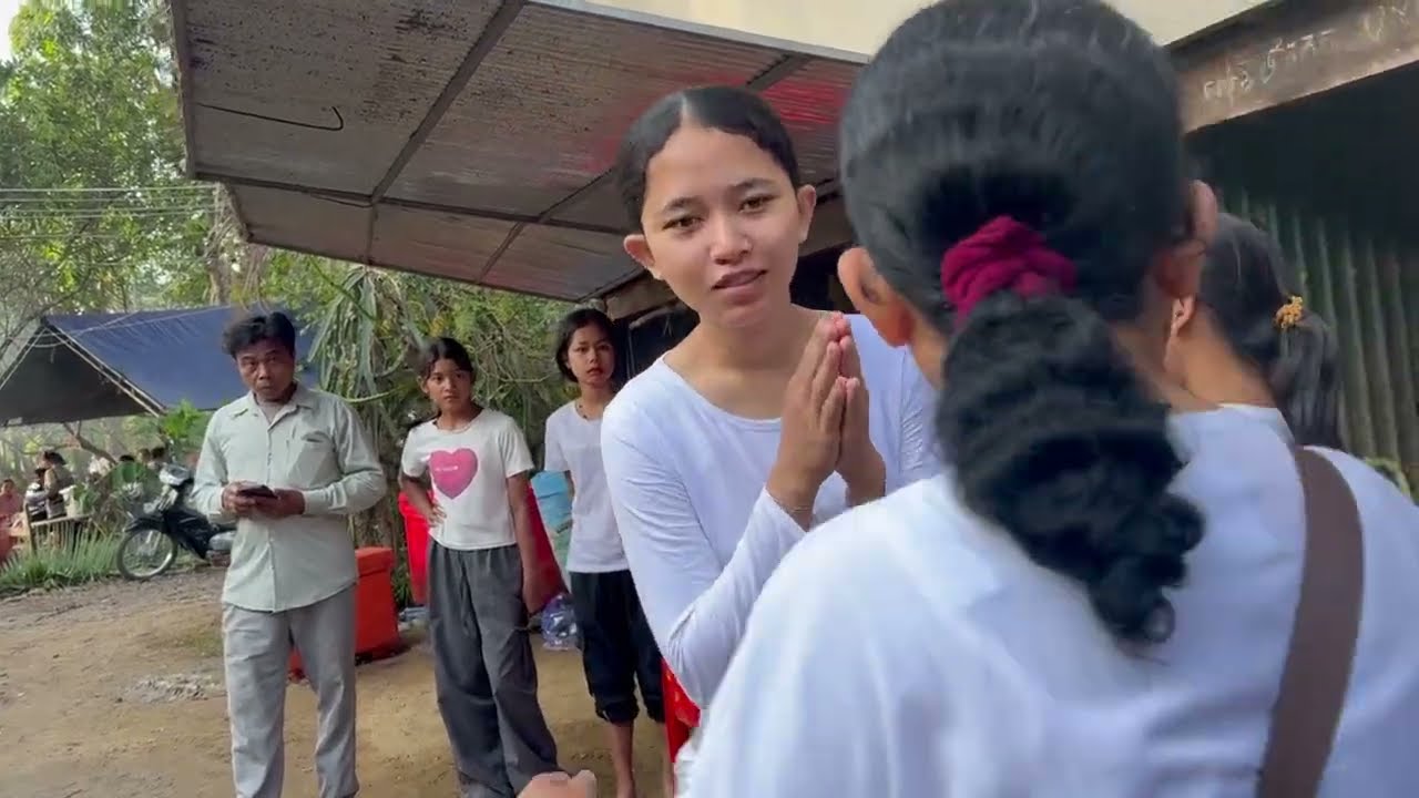 I'm at Om pil Teuk Village today for a Bun ceremony!