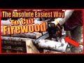 HOW TO CUT A LOT OF WOOD FAST.  Build Your Own Sawbuck and Simplify The Task Of Cutting Firewood..