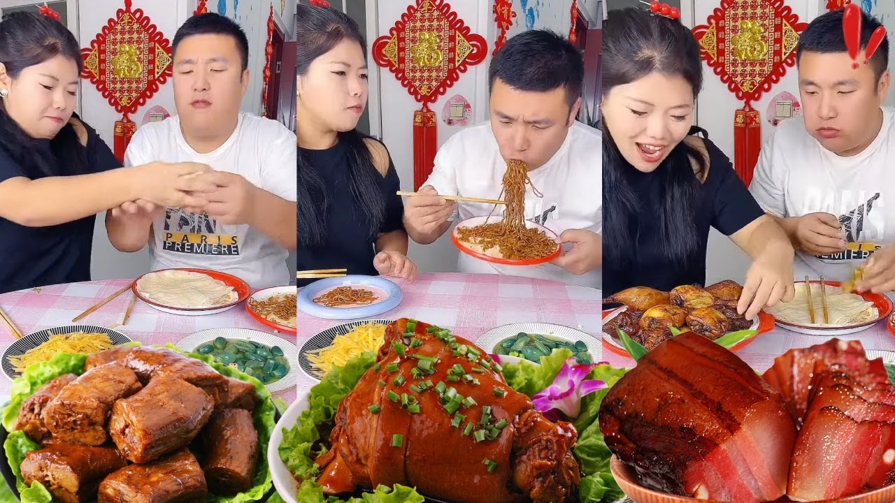 蠢老公智商低还想吃独食？抢走了所有的食物亲手错过大烧鸡，眼睛都看直了