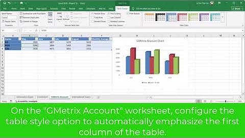 MOS Excel 2019 Practice Exam - Project 12