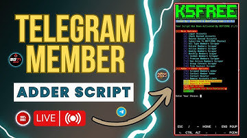 Telegram New Free Member Adder Script For 2025⚡/ Per Account Add 50/ No Account Ban | Live Proof 🔴