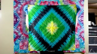 How to Tie Dye | Diamond Pattern Technique on a Mini Tapestry | Step by Step