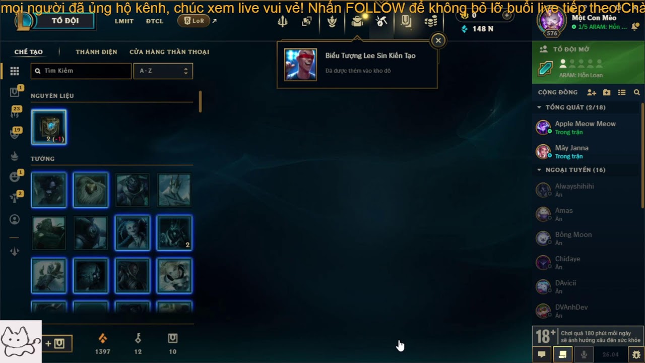 Liên Minh Huyền Thoại | Mèo Đánh Vui, Thắng Thua Tính Sau