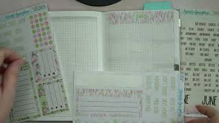 Setting Up My Wonderland 222 B6 June Monthly and Dashboard Pages